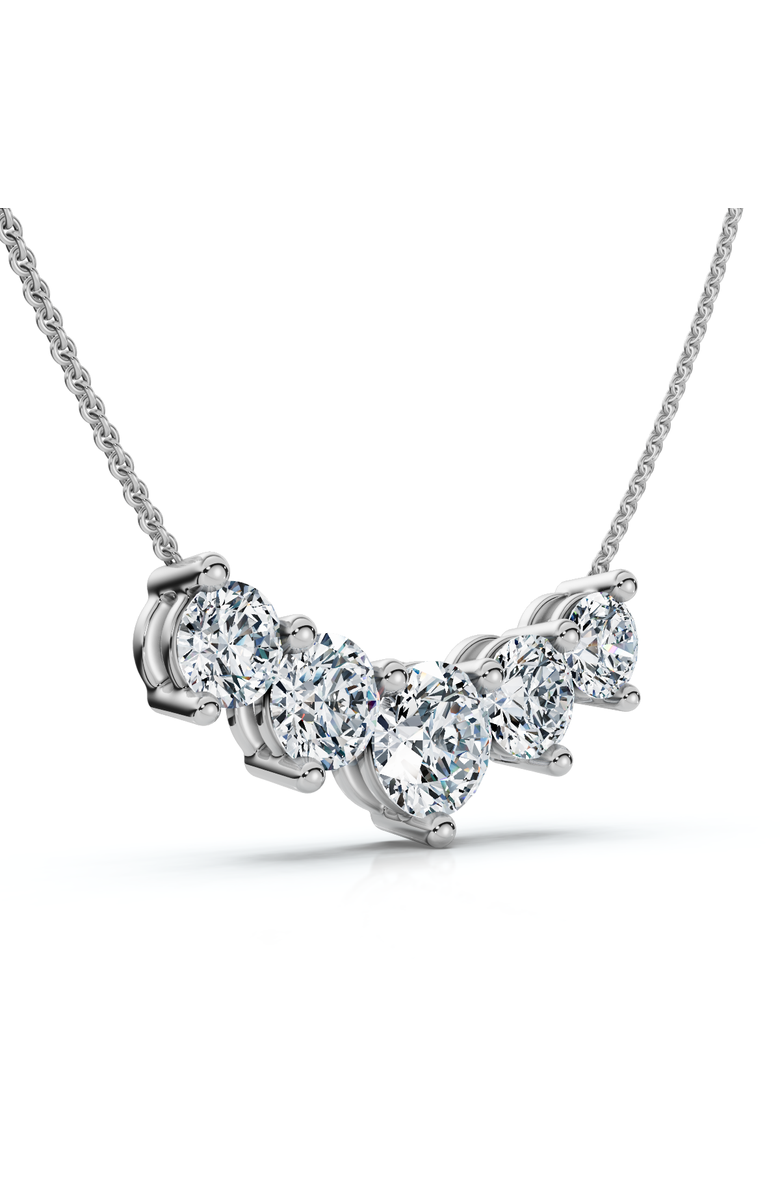 Bliss Diamond 3Ct Silvie Diamond Necklace 14k Gold 18" Lab Grown EF/VS, Alternate, color, White Gold