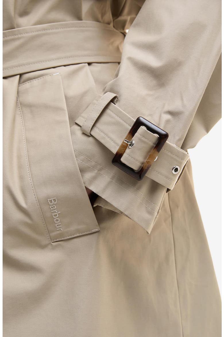 Maia Showerproof Cotton Blend Trench Coat, Alternate, color, SAND