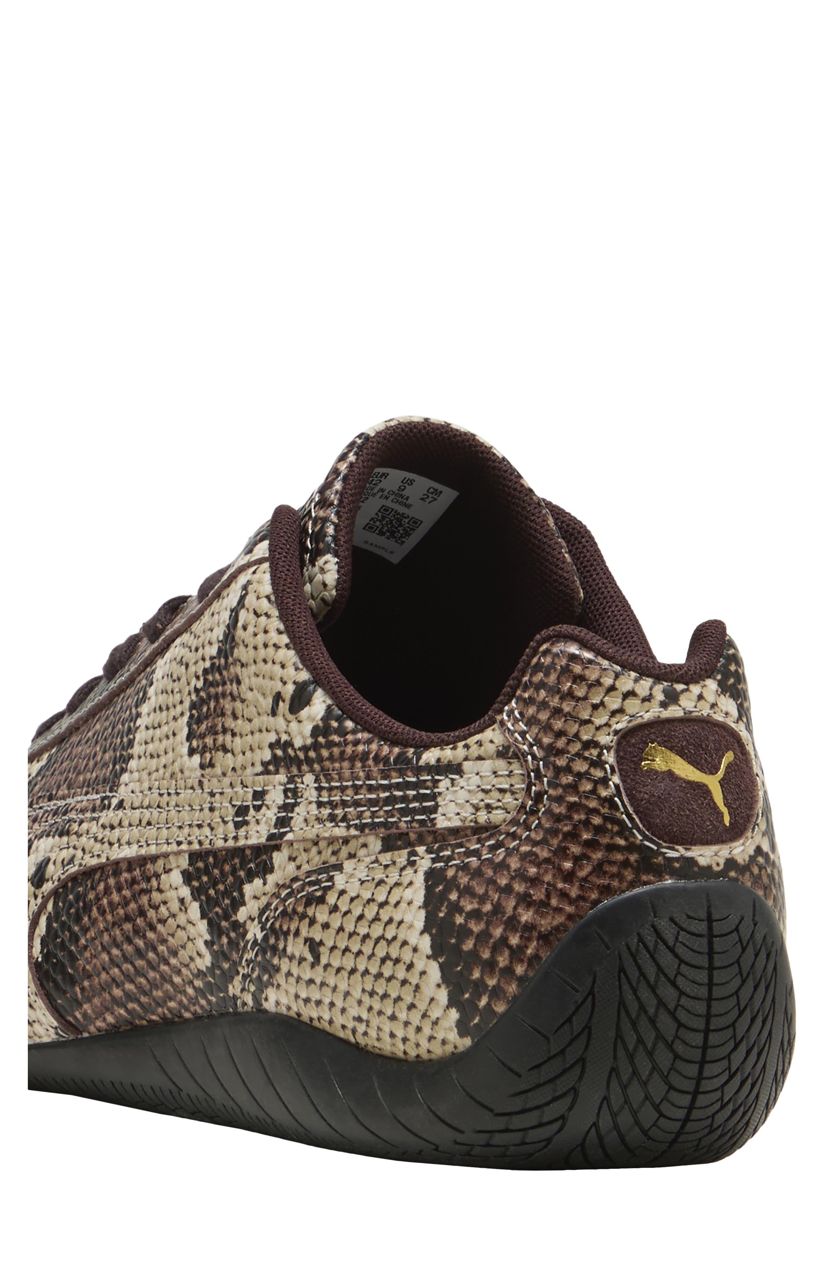 PUMA Speedcat Snake Sneaker, Alternate, color, Bitter Chocolate/ Almond