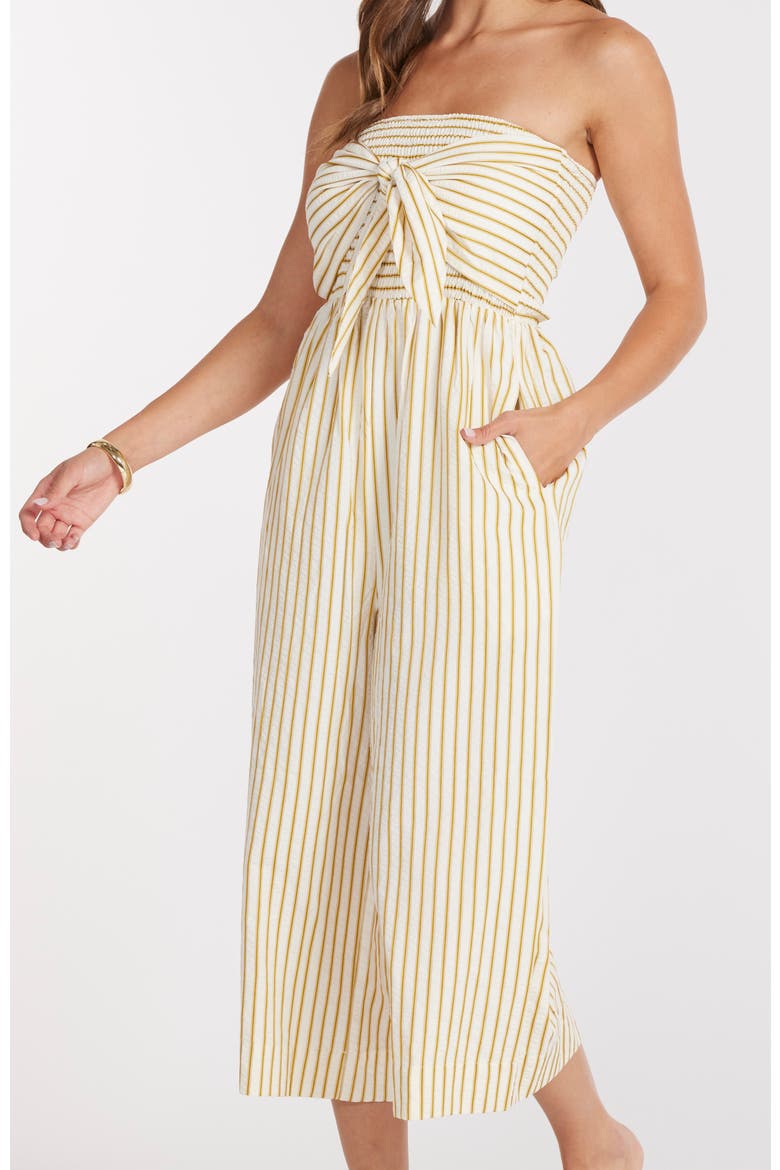 Elva Stripe Jumpsuit, Alternate, color, Citron Serene Stripe