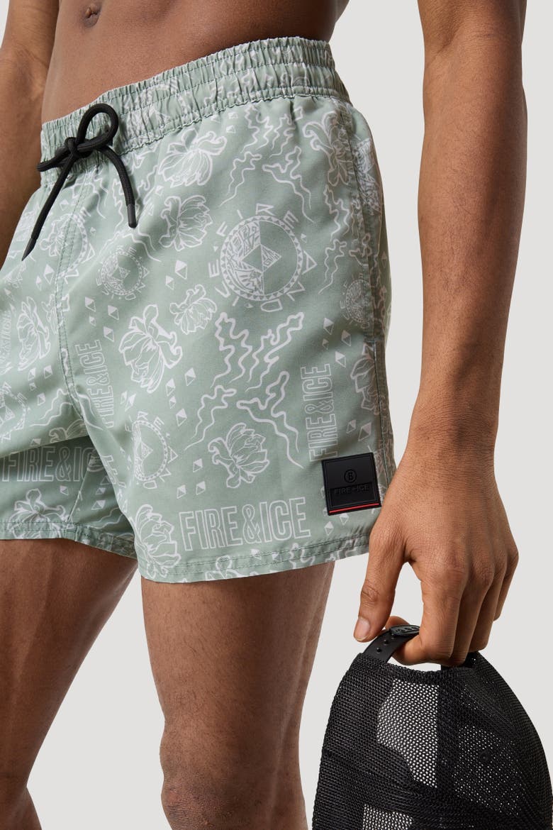 Nelson Swim Shorts, Alternate, color, Eucalyptus/white