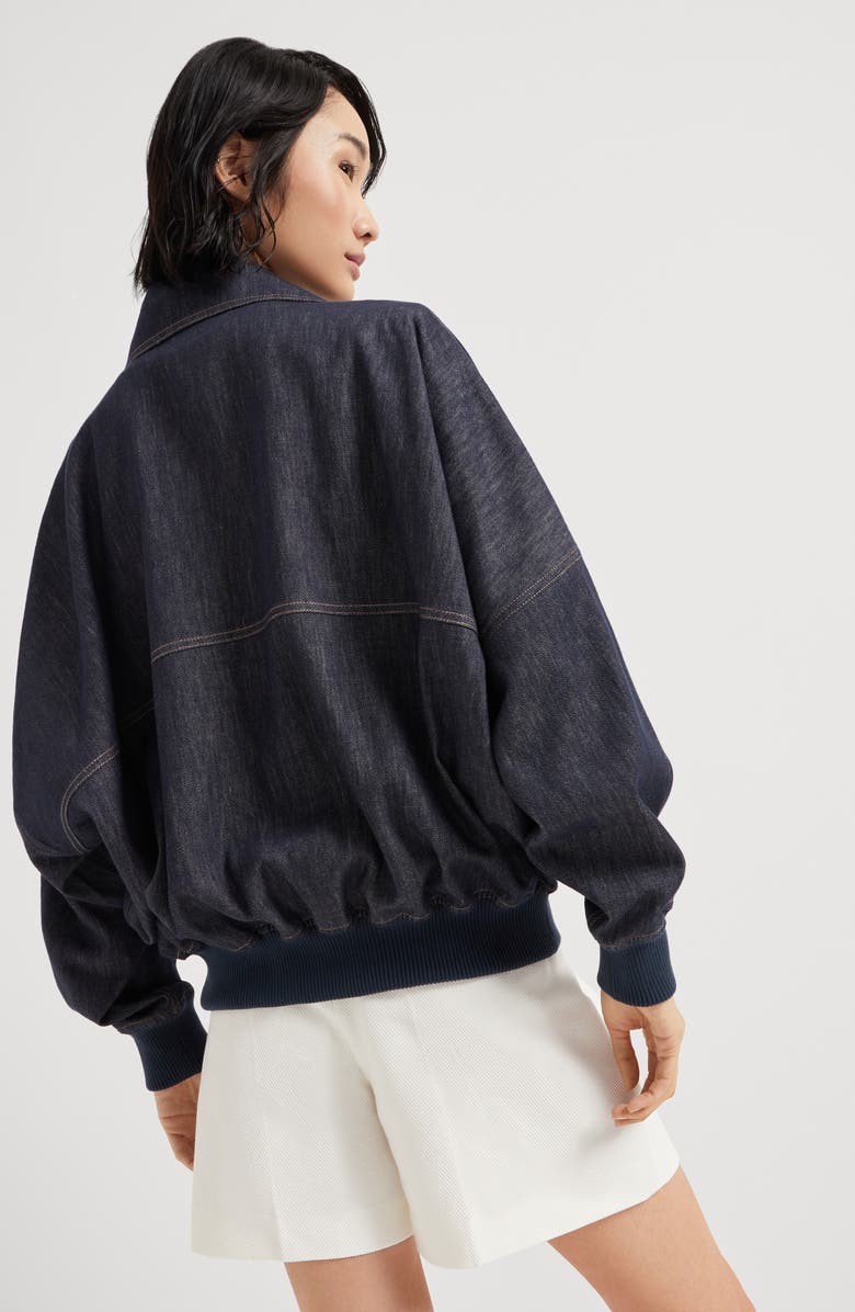 Brunello Cucinelli Bomber jacket with monili, Alternate, color, 