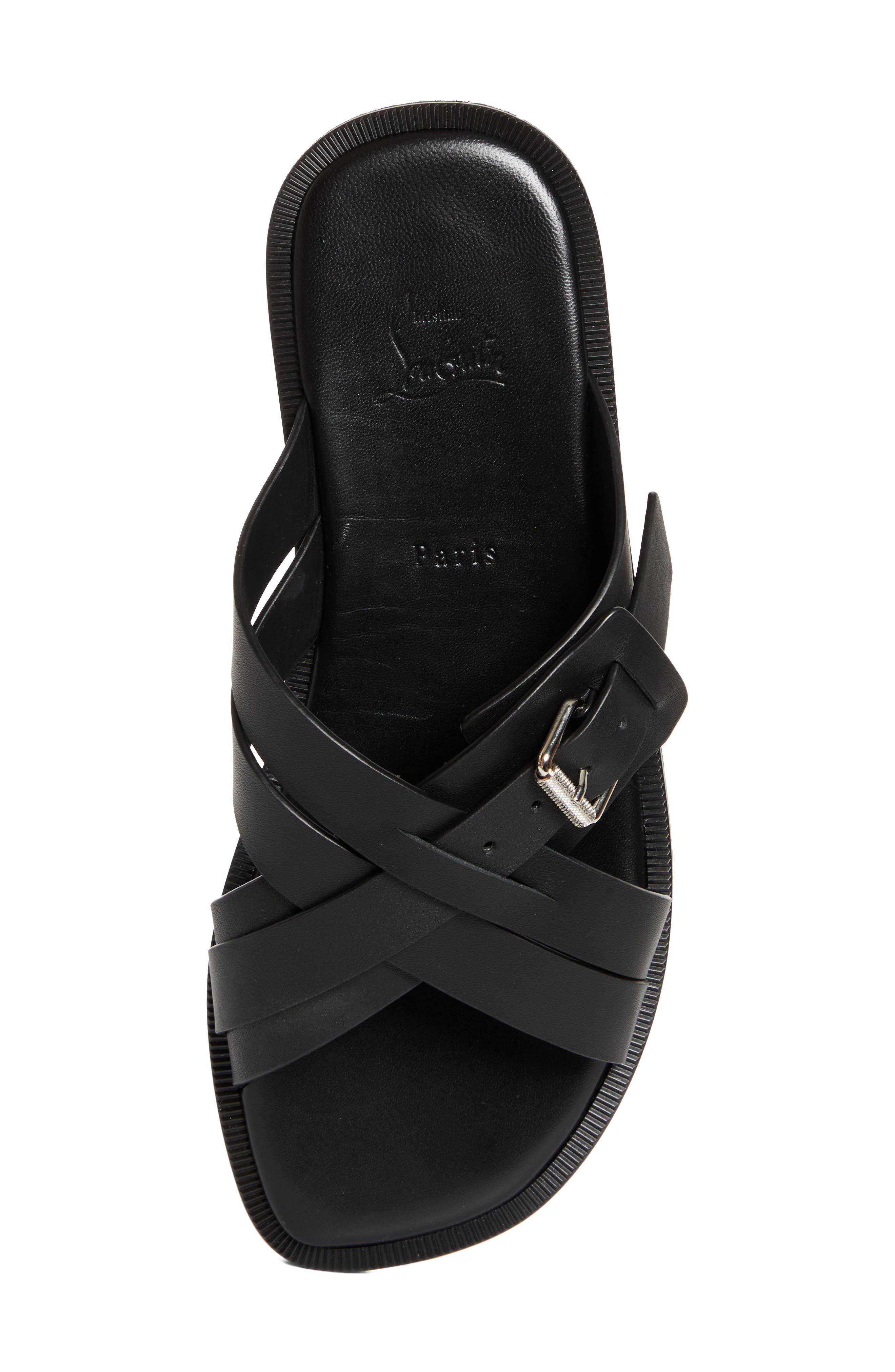Emircross Slide Sandal, Alternate, color, BLACK