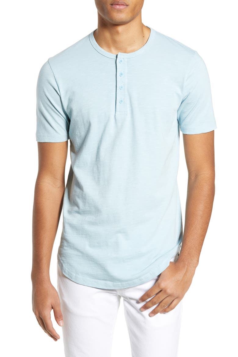 Slim Fit Henley T-Shirt, Main, color, DREAM BLUE