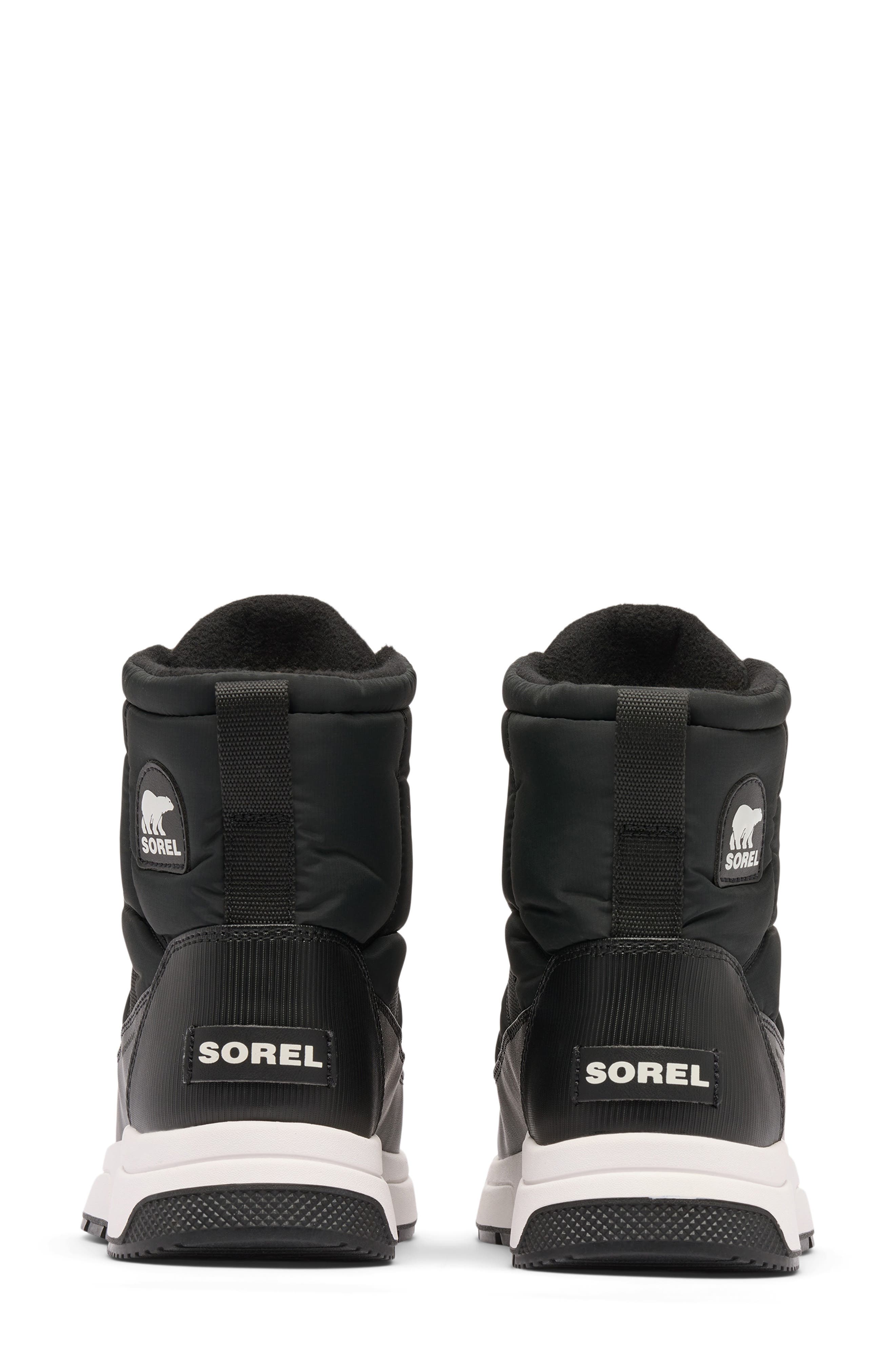 SOREL Whitney III Waterproof Mid Boot, Alternate, color, Black/ Sea Salt