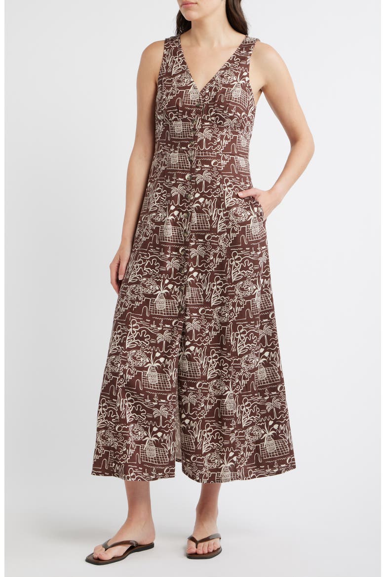 Camila Print Sleeveless Maxi Dress, Main, color, FLORES PRINT