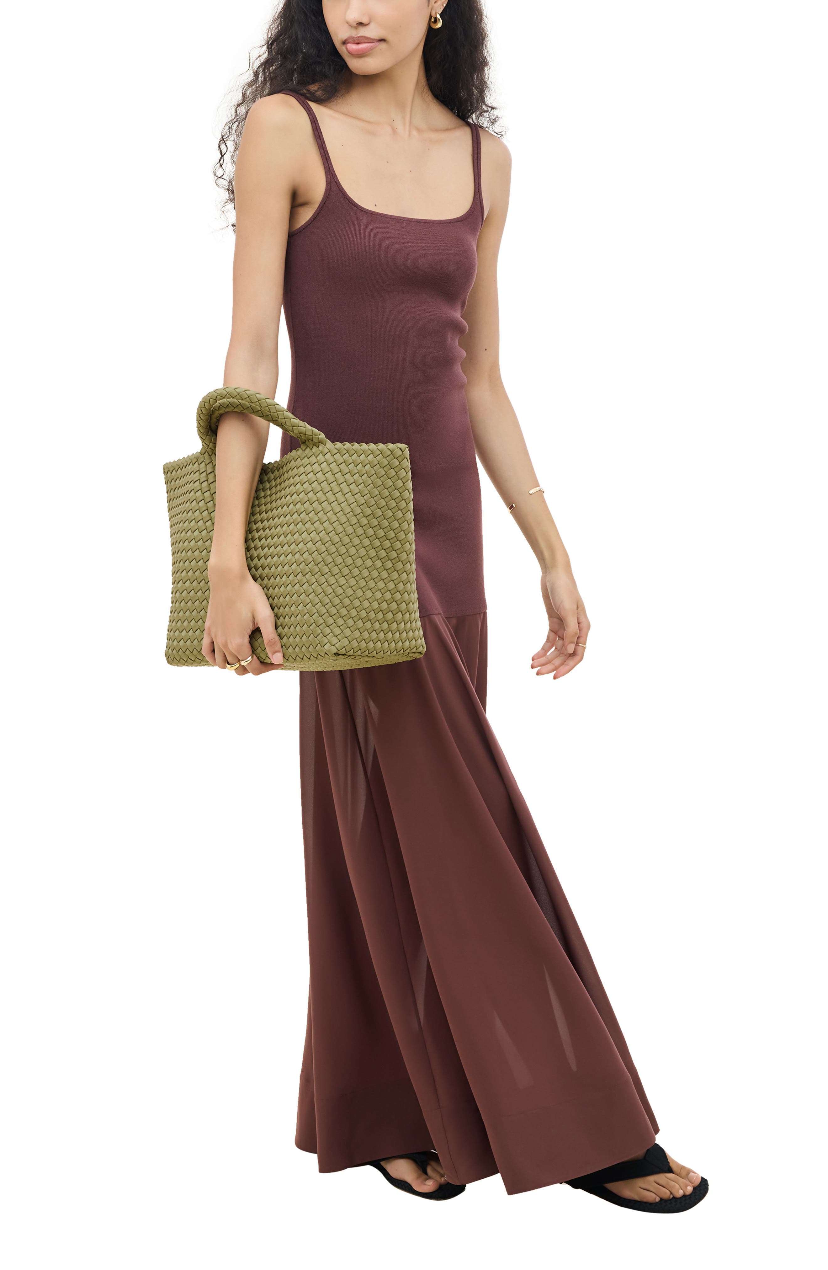 St. Barths Medium Tote (Nordstrom Exclusive), Alternate, color, BOTTLE GREEN