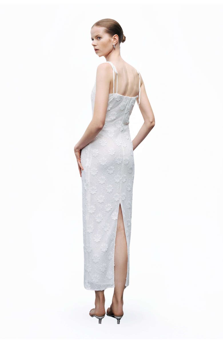 Nocturne Stone Embroidered Dress, Alternate, color, 