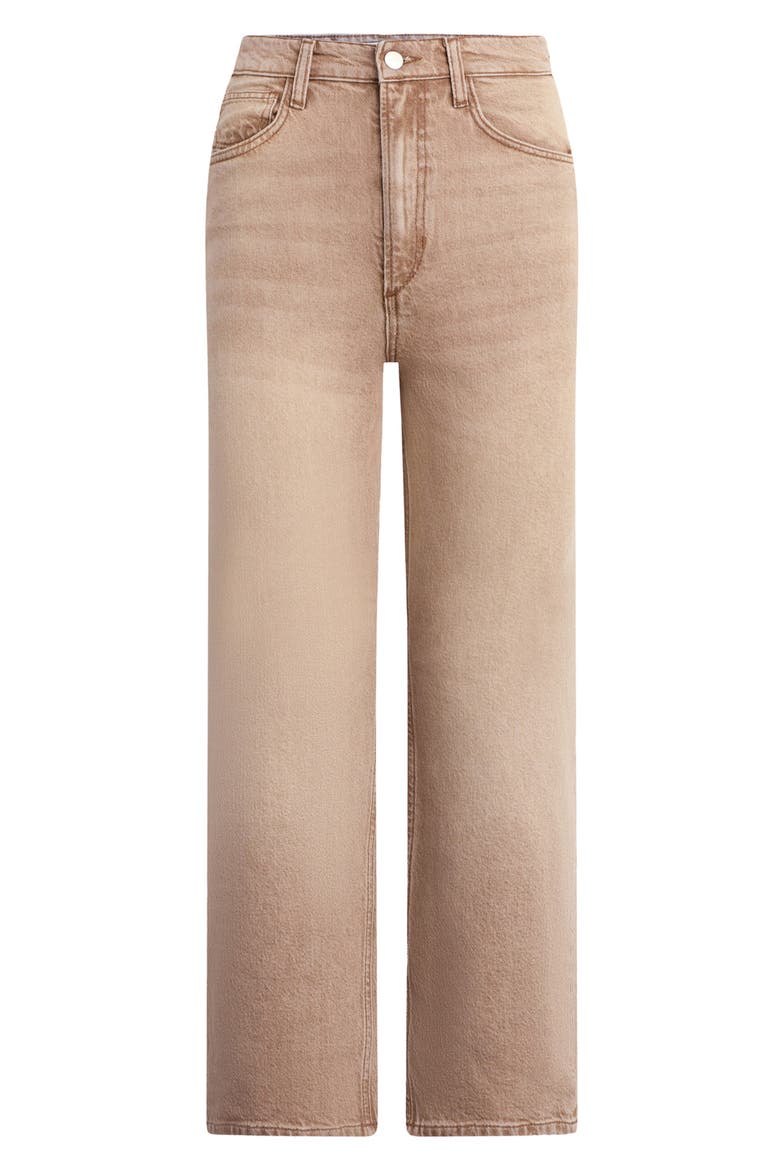 The Margot High Waist Crop Straight Leg Jeans, Alternate, color, WASHED TANNIN