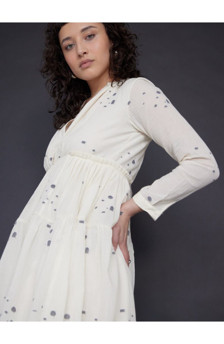 World of Crow Plus Scattering Weave Ruffle Tiered Maxi, Alternate, color, 