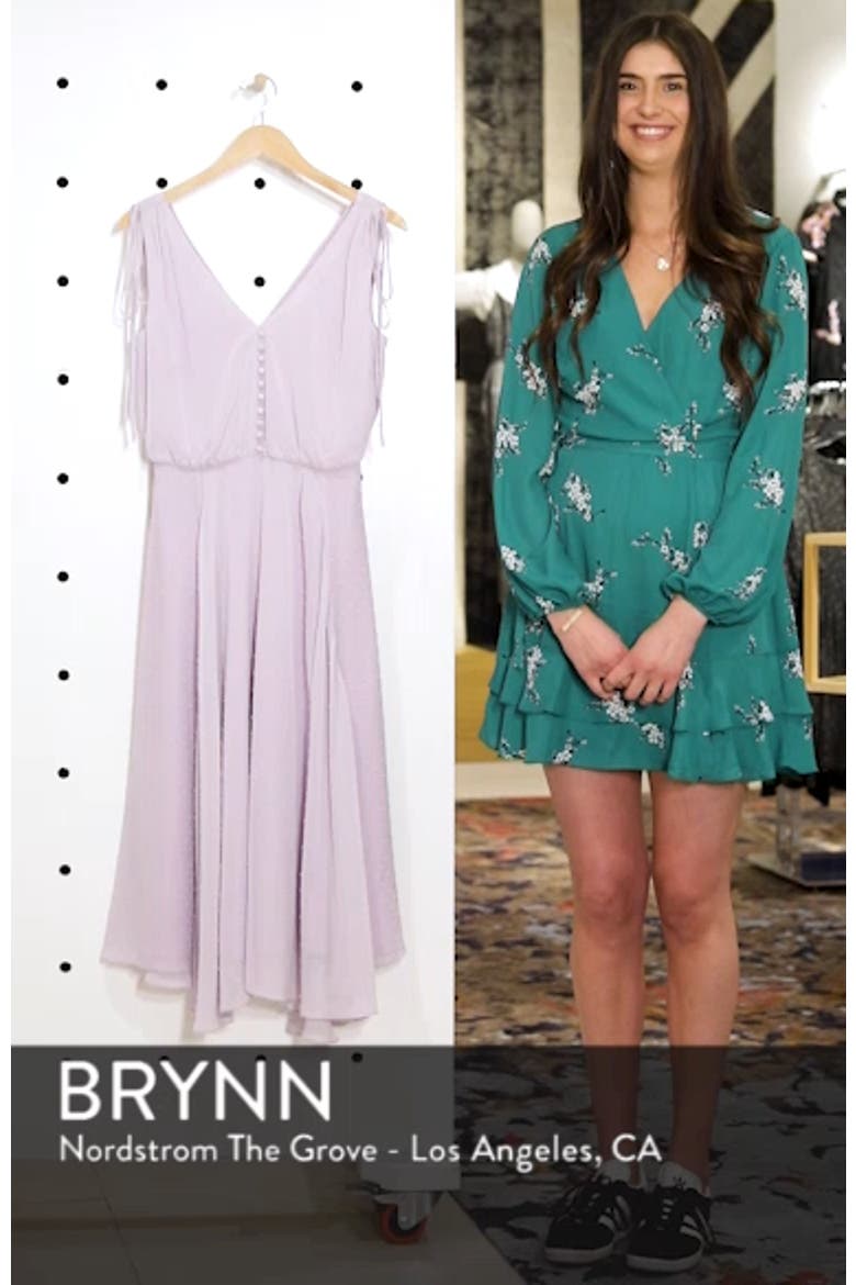 Hilary Clip Dot Chiffon Midi Dress video