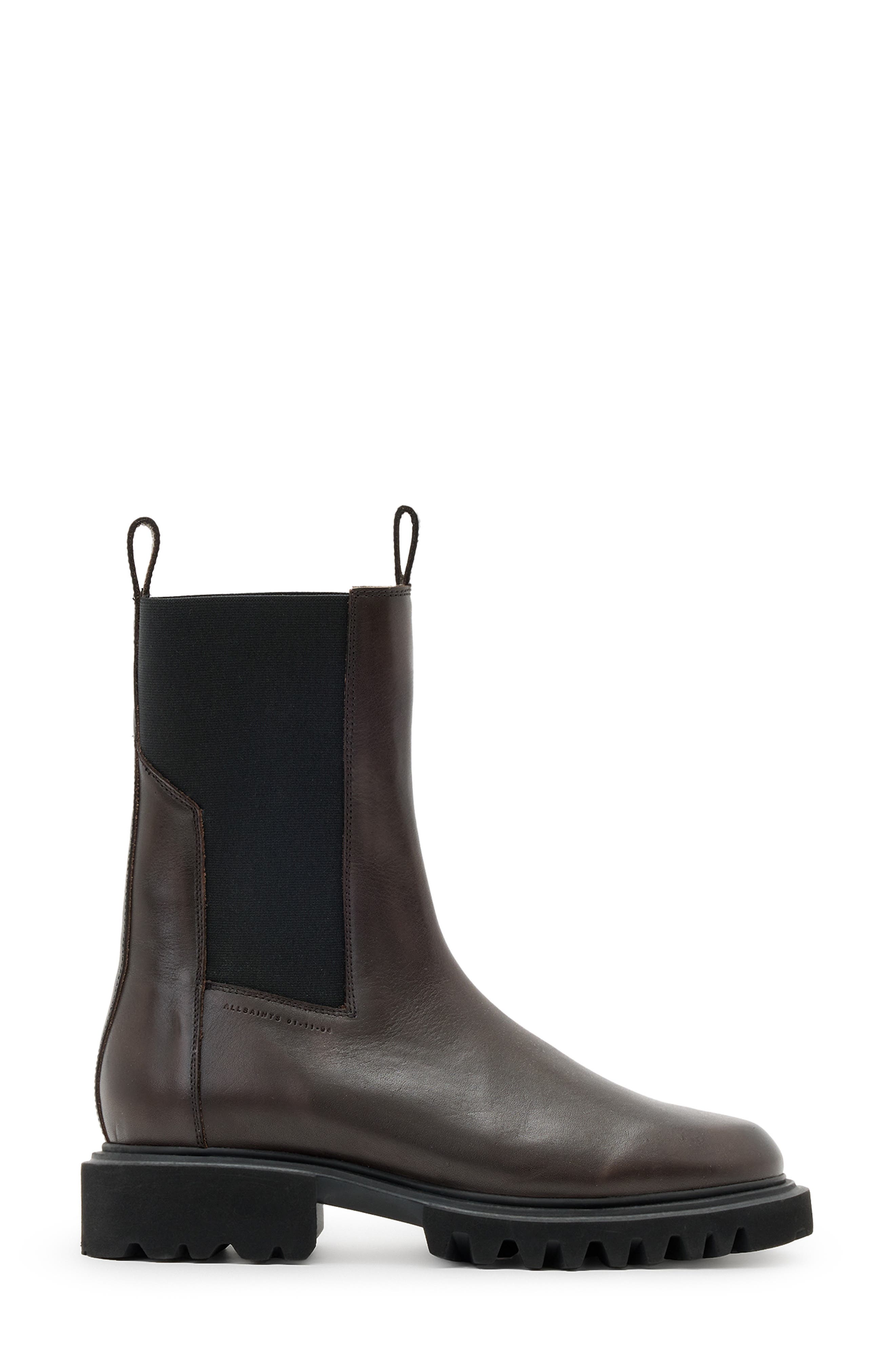 Hallie Lug Sole Chelsea Boot, Alternate, color, BROWN