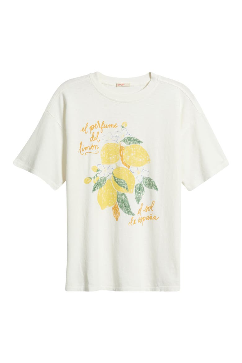 Oversize Hemp & Cotton Graphic T-Shirt, Alternate, color, ANTIQUE WHITE