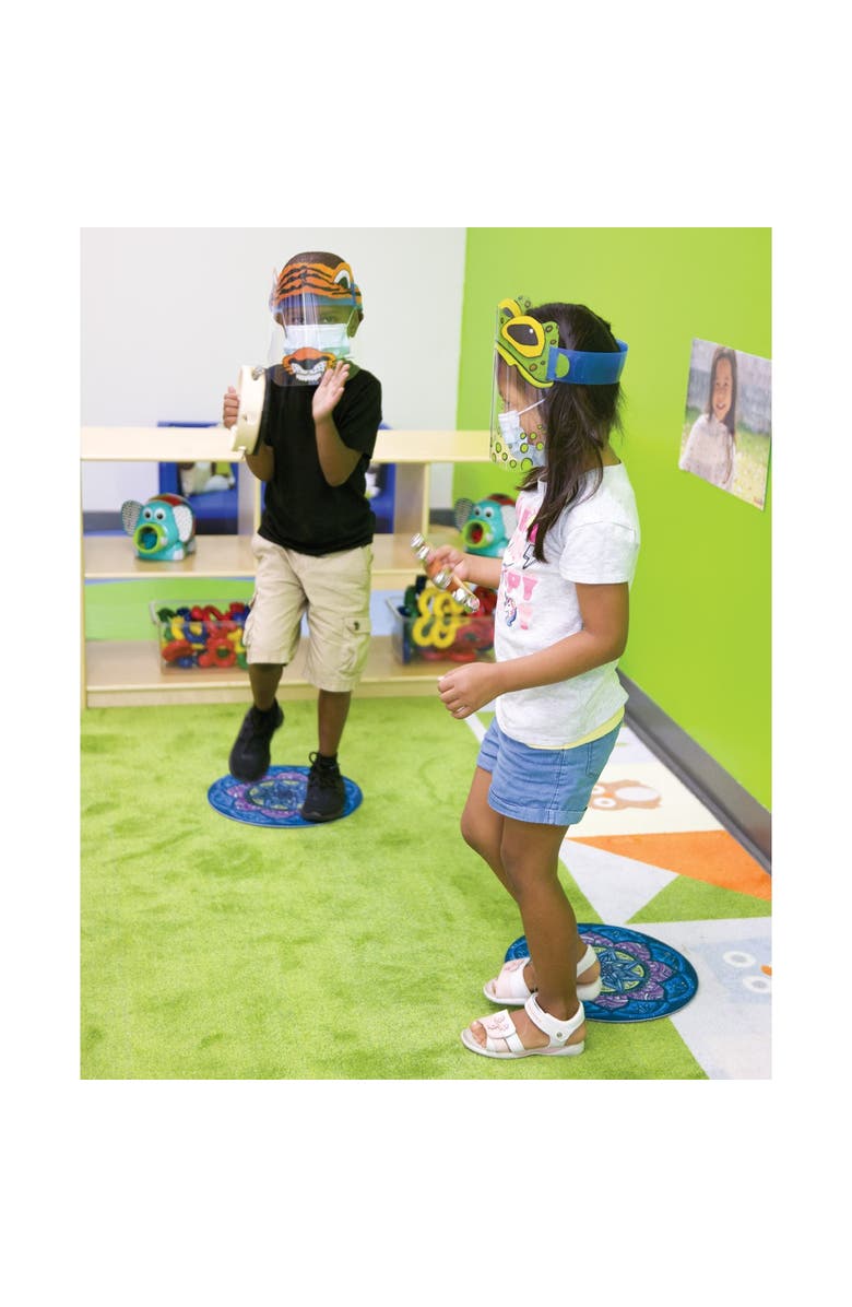 Kaplan Early Learning Company My Mindful Mat - Set of 10, Alternate, color, Blue