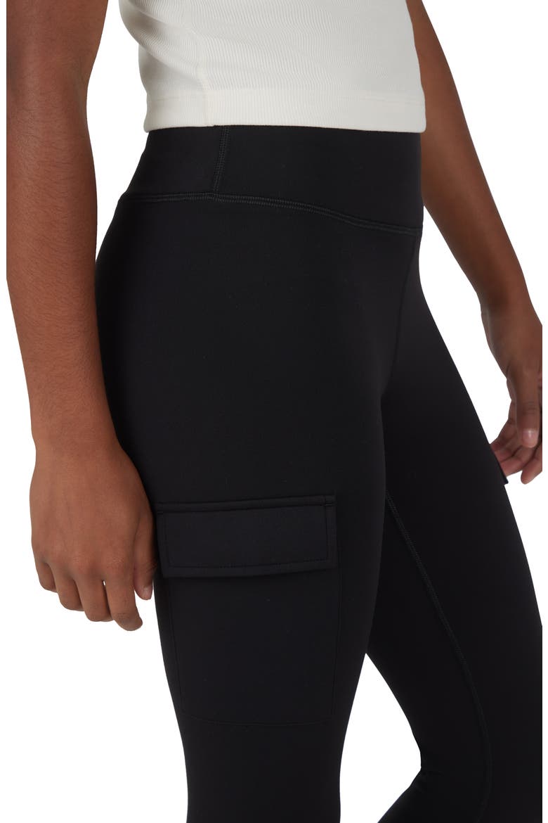 Kids' 2-Pack Cargo Pocket Leggings, Alternate, color, BLACK/ BLACK