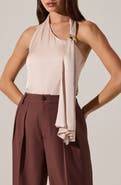 ASTR the Label Alyx Satin Halter Top
