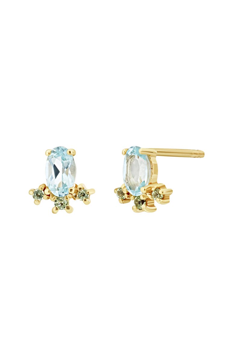 Bony Levy BLC Topaz & Peridot 14K Gold Stud Earrings, Main, color, 