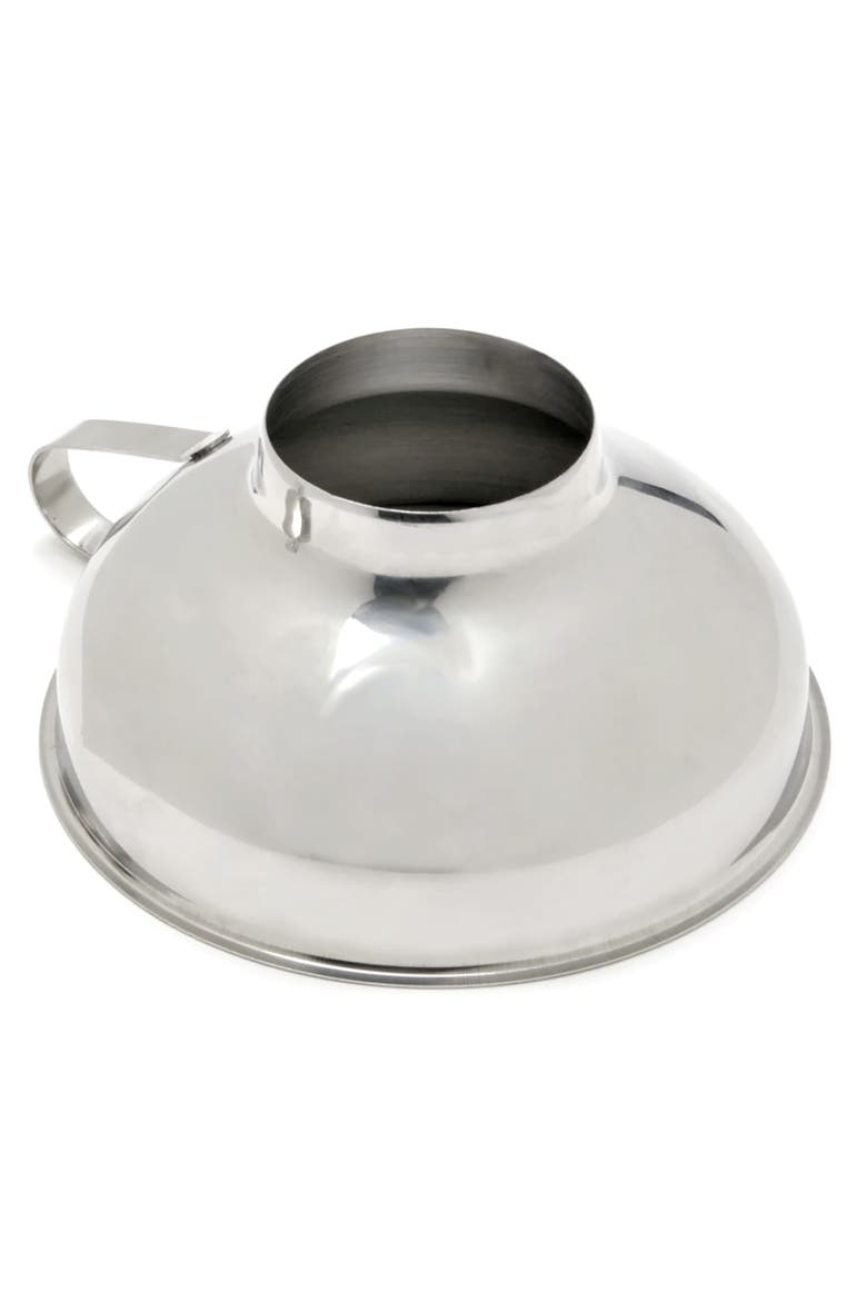 Wide Mouth Canning Funnel, Stainless Steel, 5.5-Inch Diameter, Alternate, color, Silver