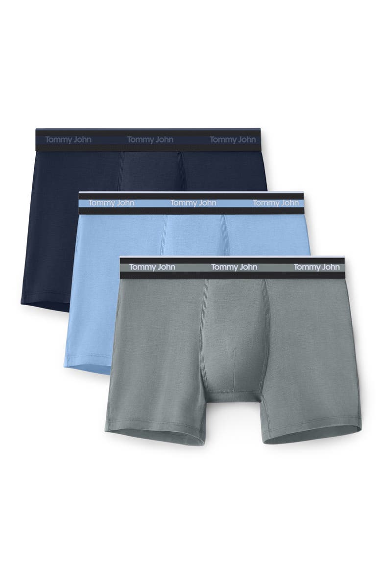 3-Pack Comfort Micro 4-Inch Boxer Briefs, Main, color, DRESS BLUES, DUTCH