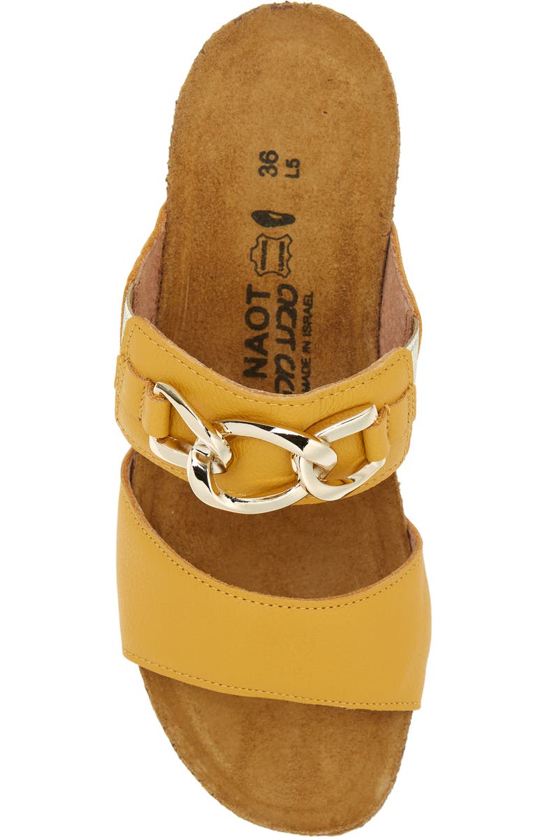 Naot Victoria Wedge Slide Sandal, Alternate, color, Marigold Leather