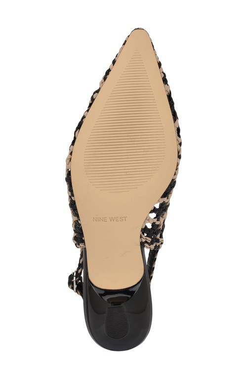 Nine West Madalene Pointed Toe Slingback Pump In Black 001