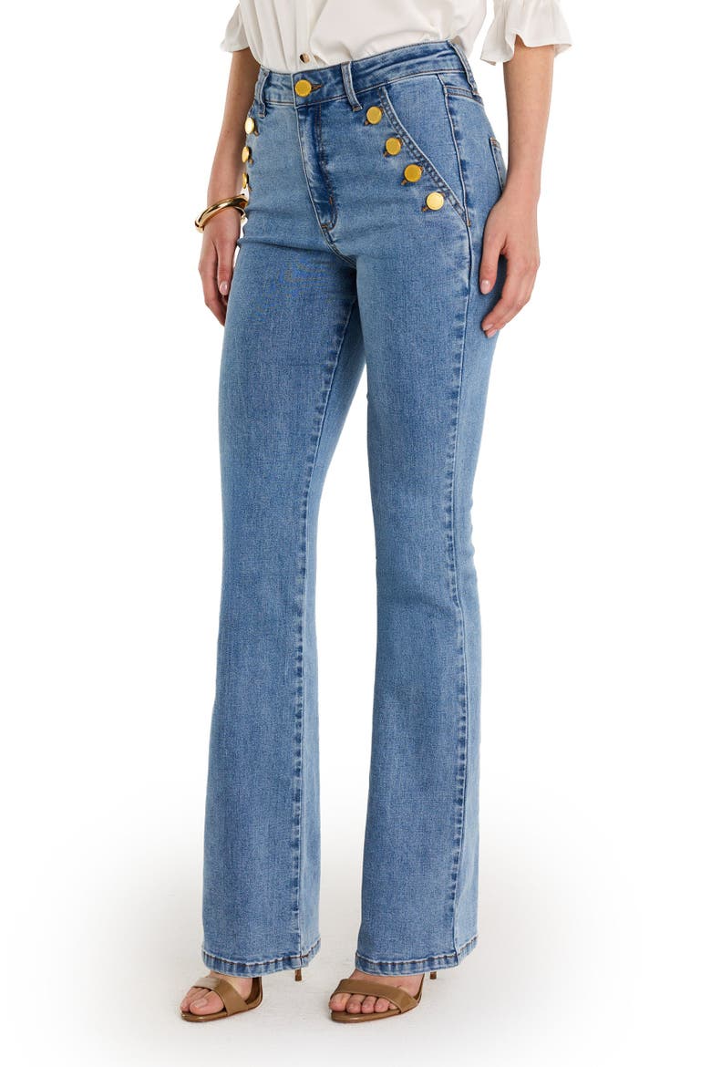 Allegra Bootcut Jean, Alternate, color, blue