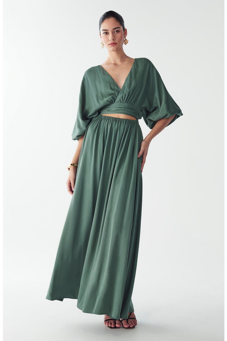 Rowe Maxi Dress, Alternate, color, Eucalyptus