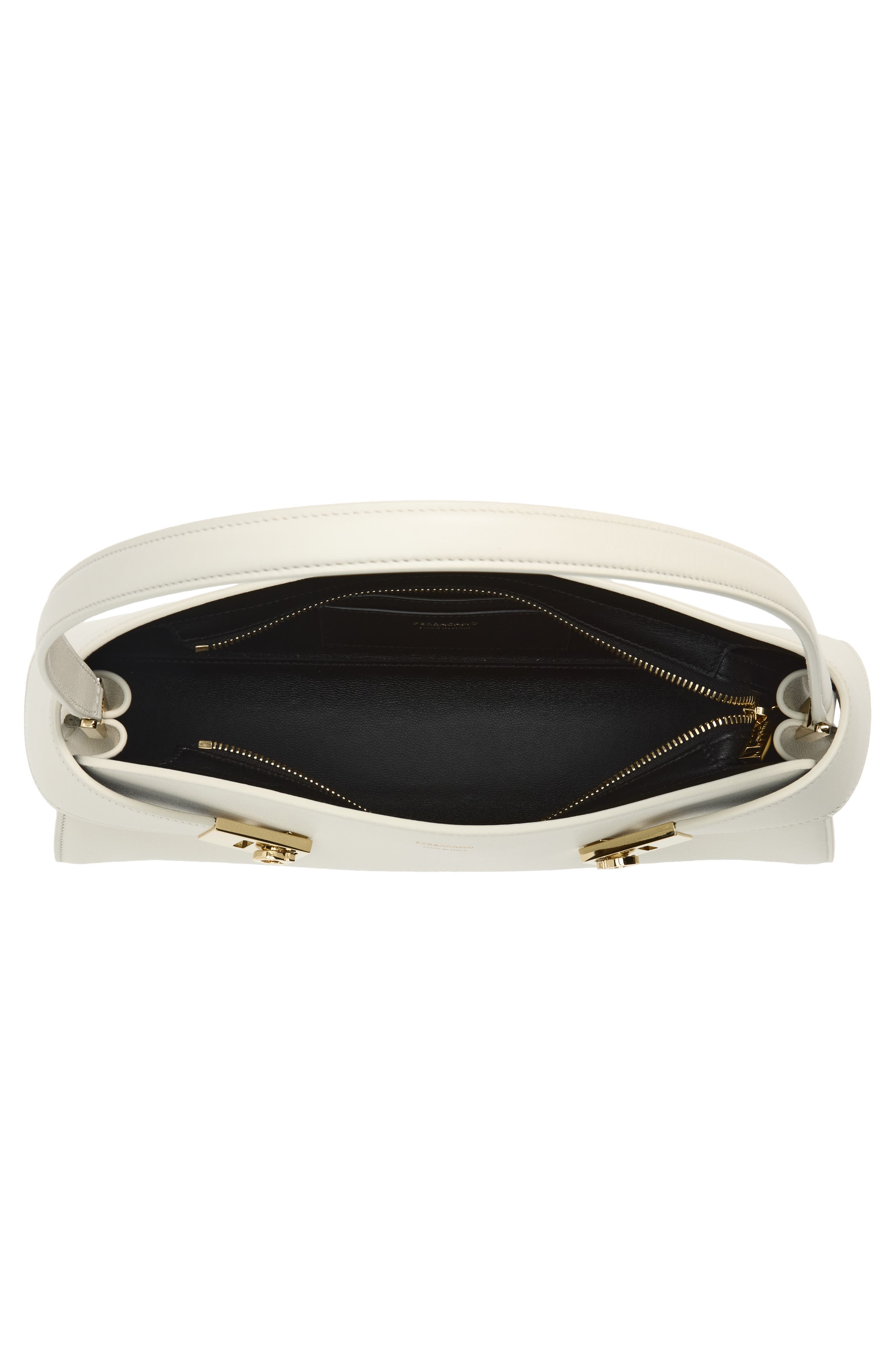 Hug Leather East/West Shoulder Bag, Alternate, color, MASCARPONE