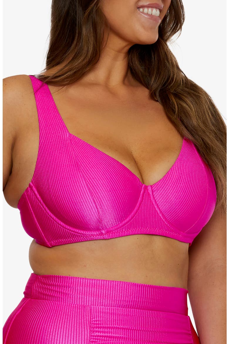 Monte Carlo Underwire Bikini Top, Alternate, color, AZALEA
