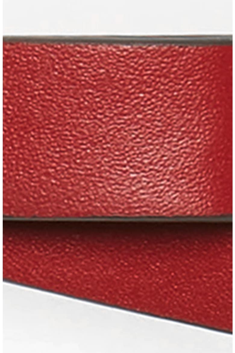smooth bow belt, Alternate, color, HEIRLOOM RED