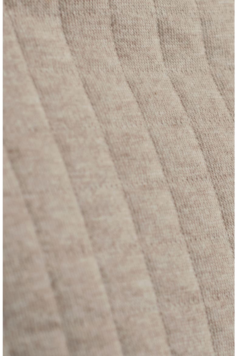 Waffle Quarter Zip Cotton Blend Pullover, Alternate, color, SAND
