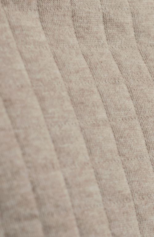 Bugatchi Waffle Quarter Zip Cotton Blend Pullover In Neutral