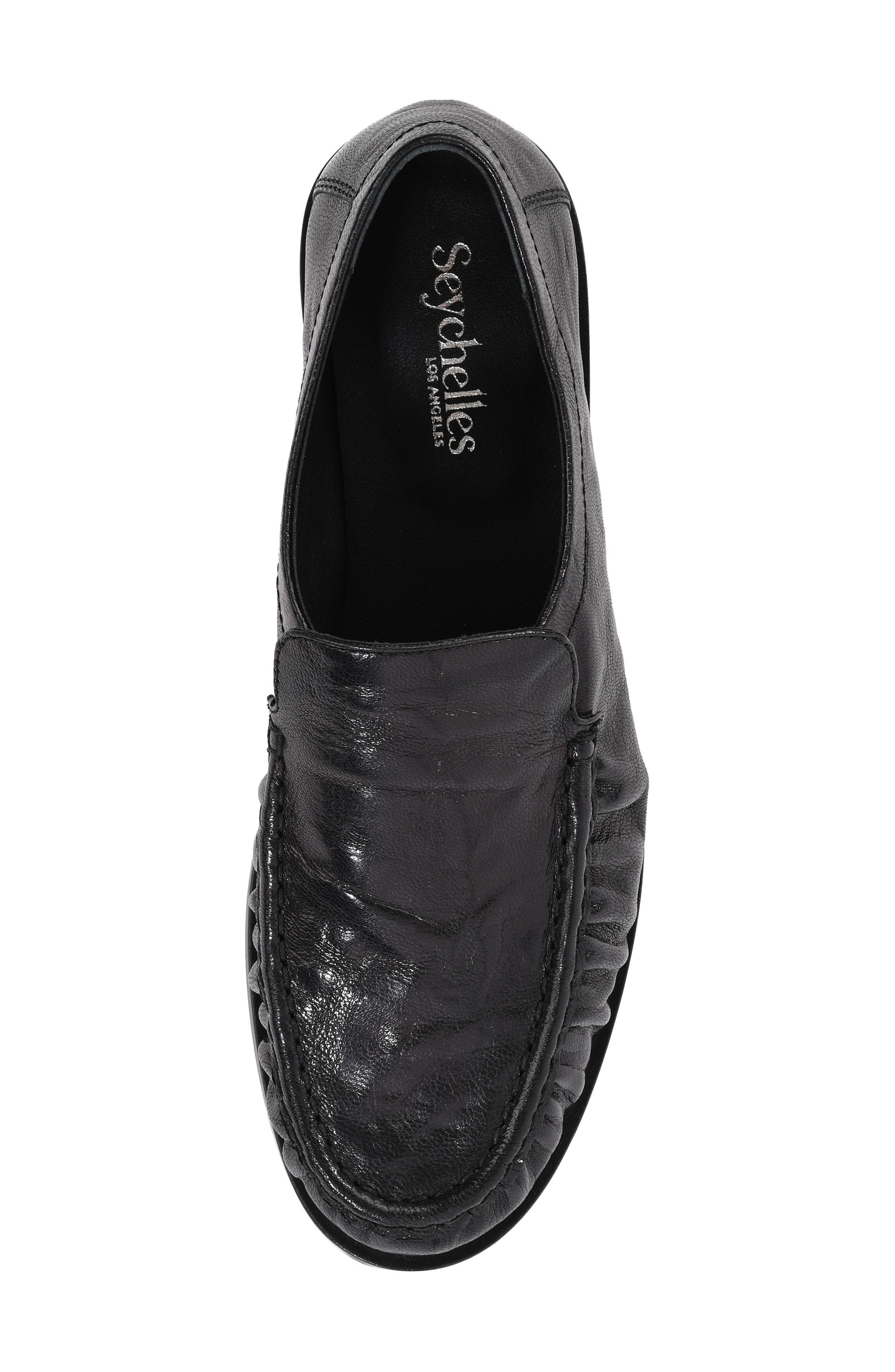 Hideaway Leather Loafer, Alternate, color, BLACK