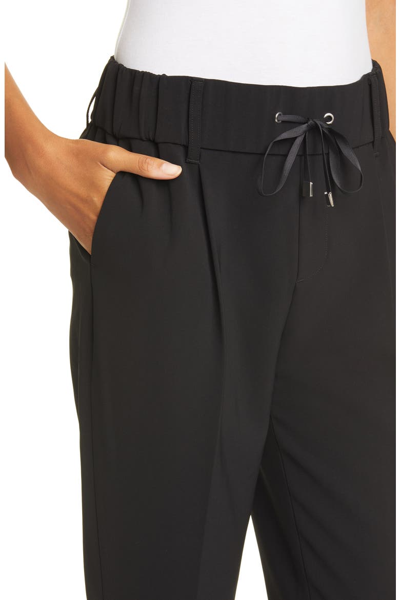 Micro Twill Pull On Pants, Alternate, color, BLACK