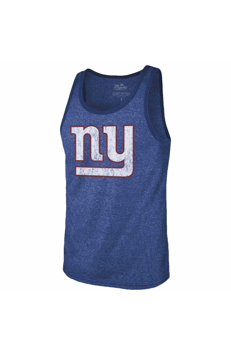 Majestic Threads Men's Majestic Threads Saquon Barkley Royal New York Giants Name & Number Tri-Blend Tank Top, Alternate, color, 