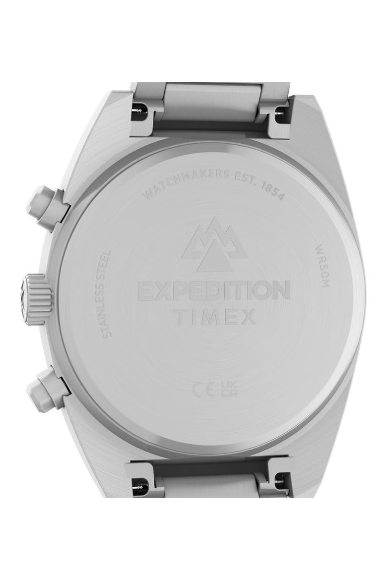Expedition Capstone Chronograph Bracelet Watch, 41mm, Alternate, color, SILVER-TONE