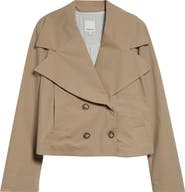 Emporio Armani Dune Crop Trench Coat