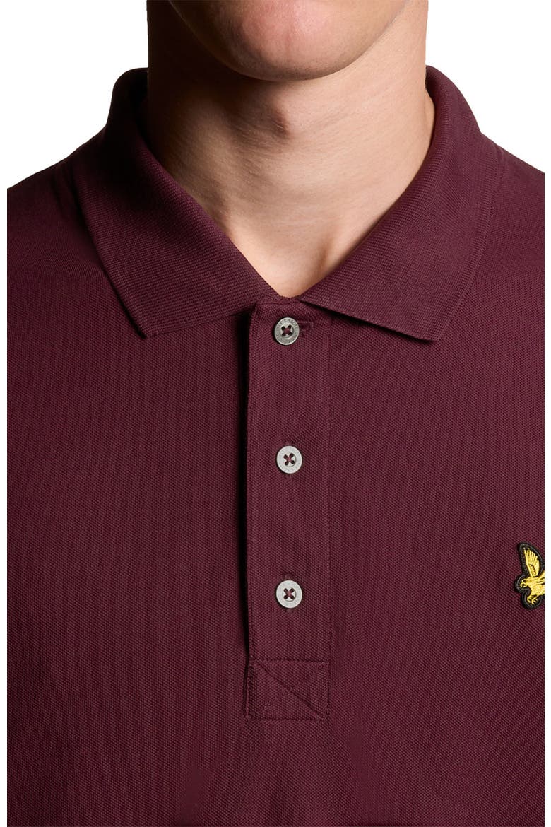 Plain Polo Shirt, Alternate, color, Burgundy