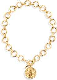 Karine Sultan Queen Bee Pendant Necklace