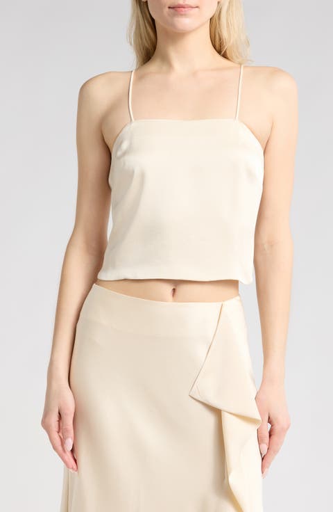 Vela Square Neck Crop Camisole