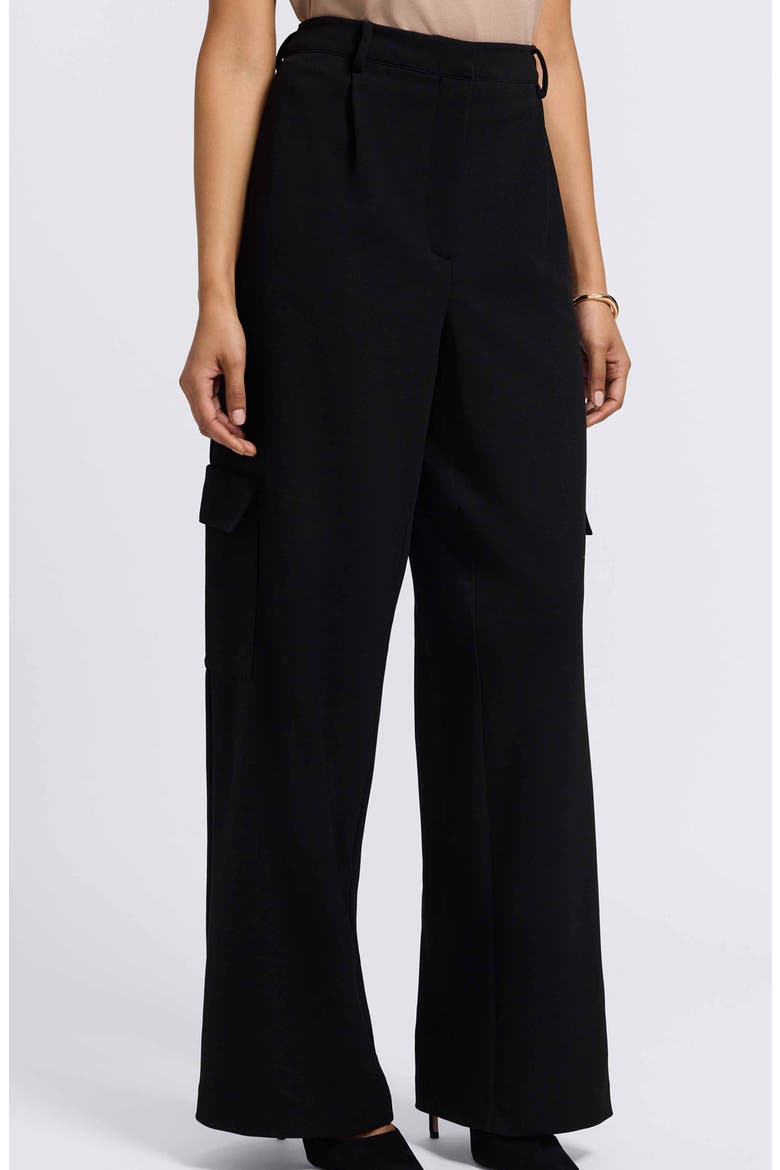 Elizabeth Wide Leg Pants, Alternate, color, BLACK