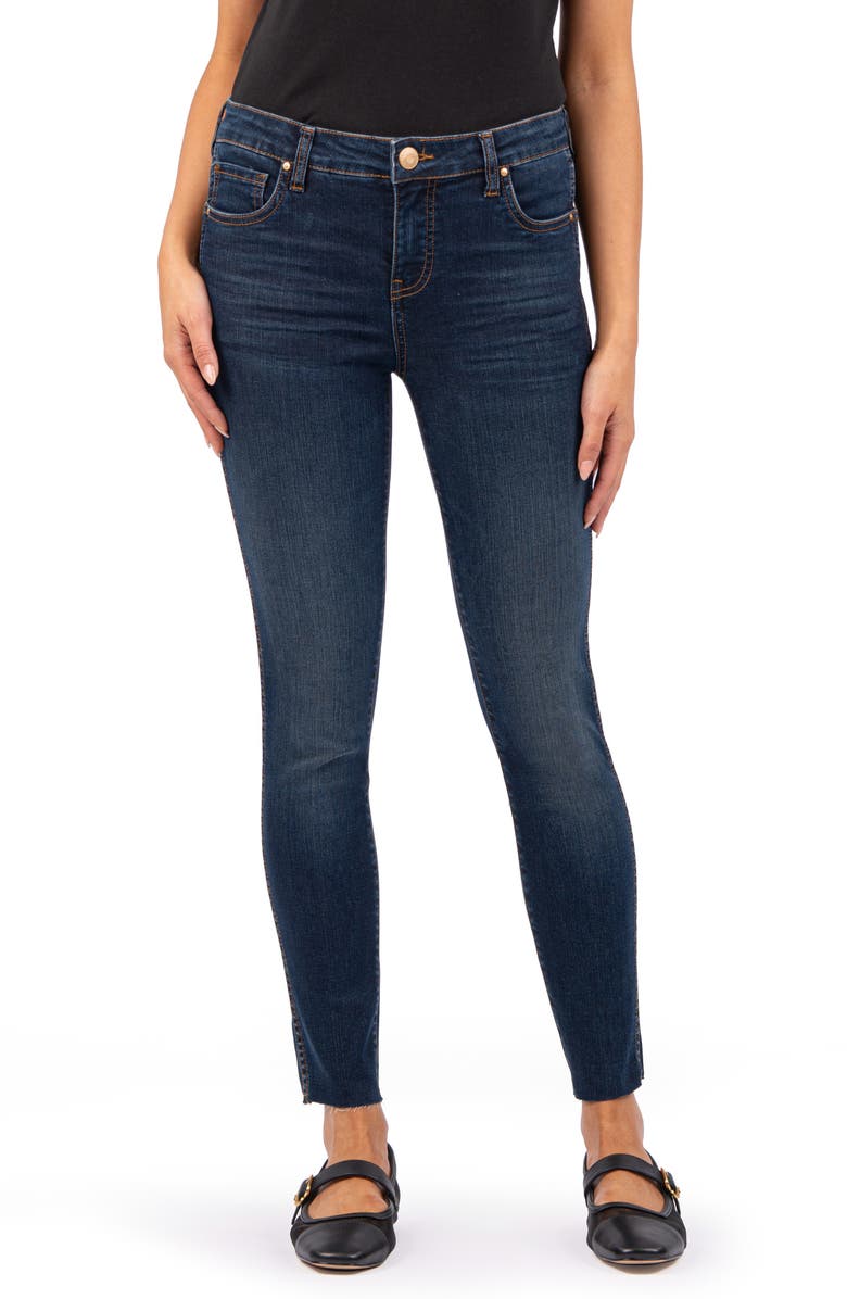 KUT from the Kloth Connie Fab Ab Raw Hem Ankle Skinny Jeans, Main, color,