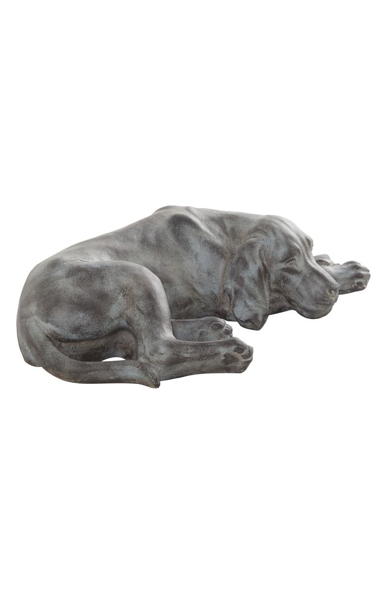 SONOMA SAGE HOME Dark Gray Magnesium Oxide Modern Farmhouse Dog Garden Sculpture, Alternate, color, 