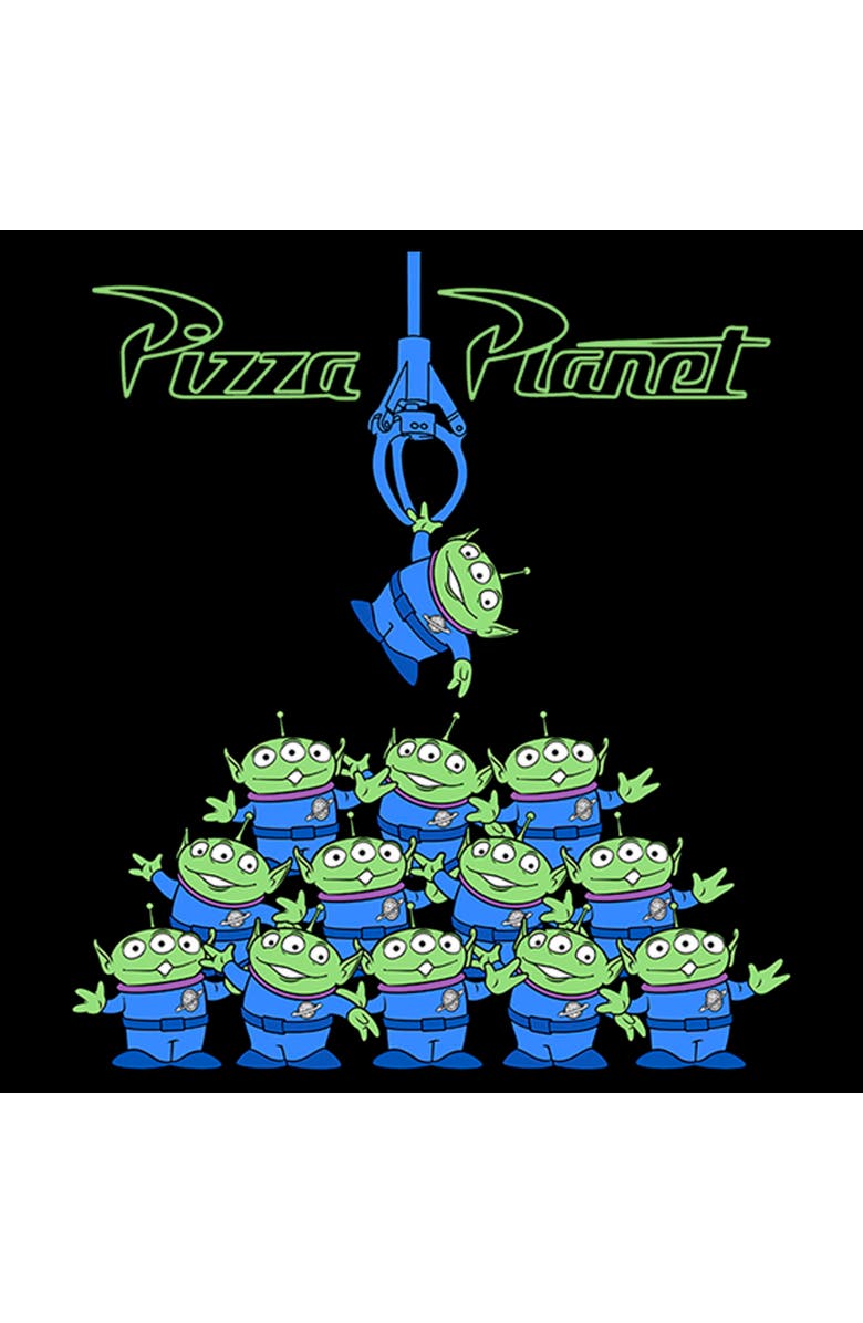 Toy Story Boy's Toy Story Pizza Planet Alien Claw Pile Graphic T-Shirt, Alternate, color, Black