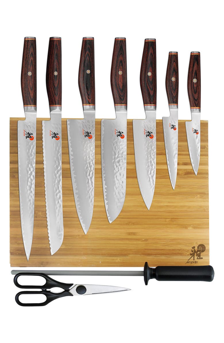 MIYABI 6000MCT Artisan 10-Piece Knife Block Set, Main, color,