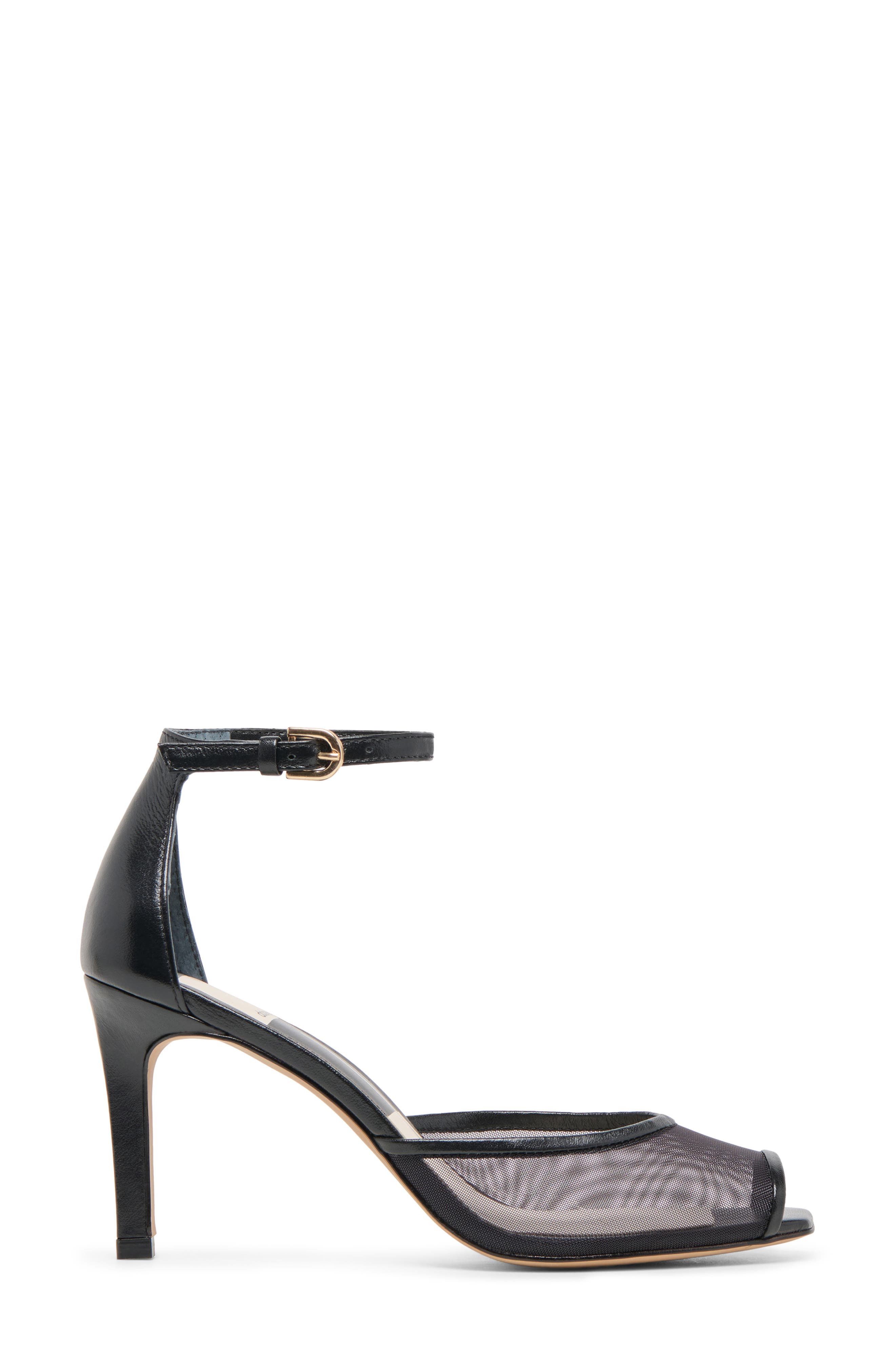 Dolce Vita Serlo Ankle Strap Sandal, Alternate, color, Onyx Mesh