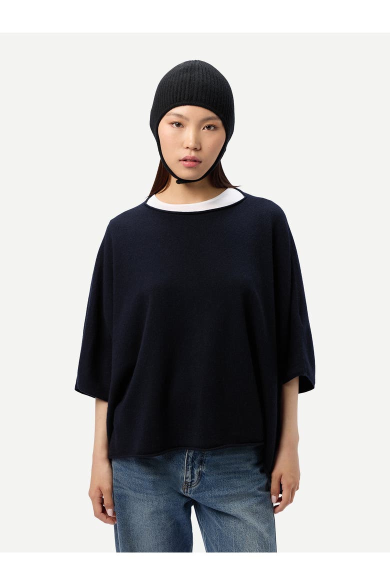 Knitted Aviator Cap, Alternate, color, black