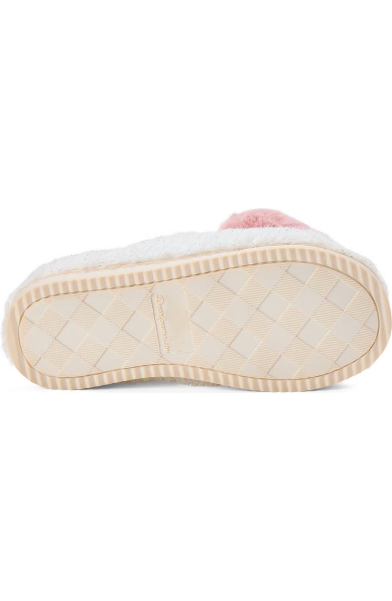 DEARFOAMS Rosie Furry Icon Clog Slipper, Alternate, color, Muslin