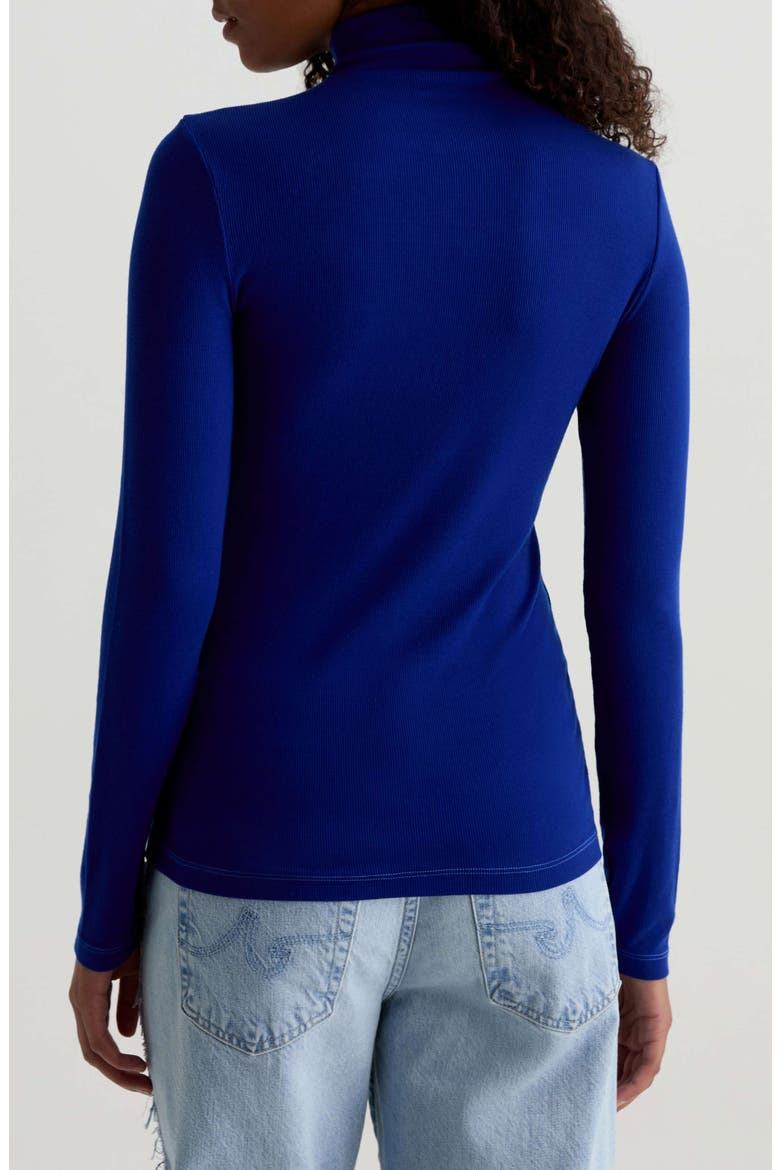 Chels Ribbed Turtleneck Sweater, Alternate, color, ENDLESS BLUE