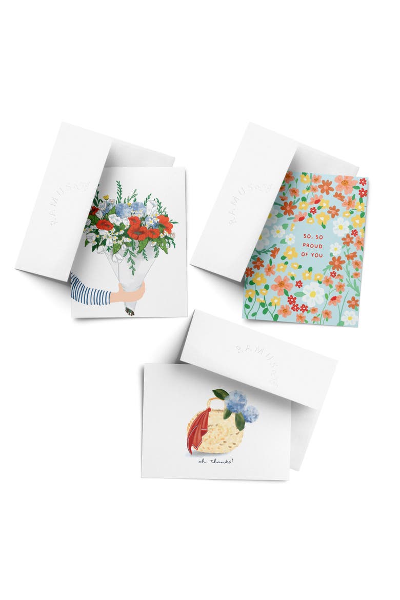 Everyday Greeting Card Pack (3ct) "Bouquet, Oh thanks, Proud", Main, color, Multi-Pack